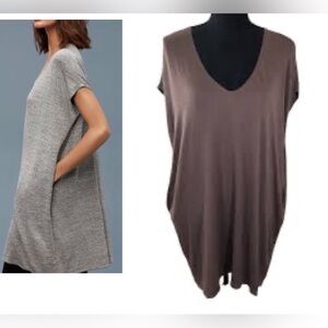 Aritzia Wilfred Free Lorelei Dress Metallic Raisen EUC